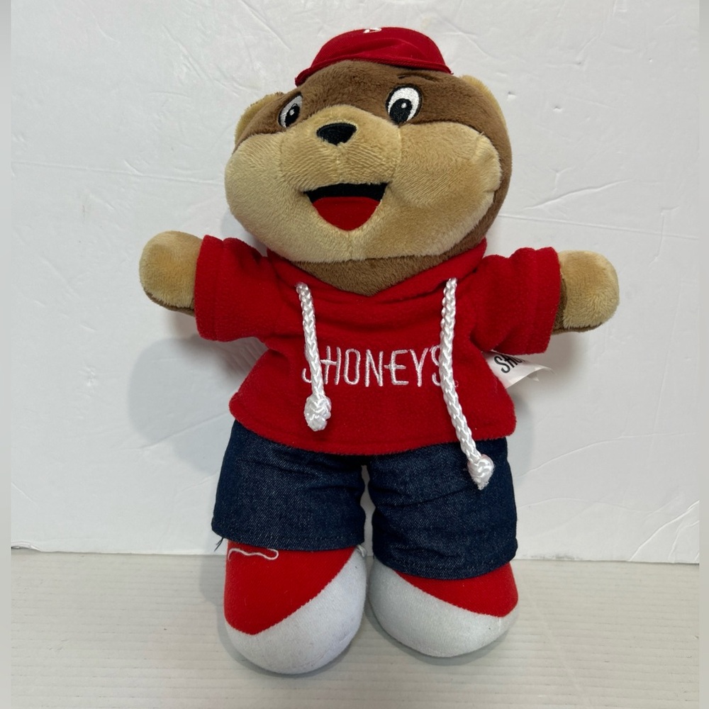 Shoney's Restaurant Shoney Bear Red Hoodie Plush 12" Teddy Bear 2023